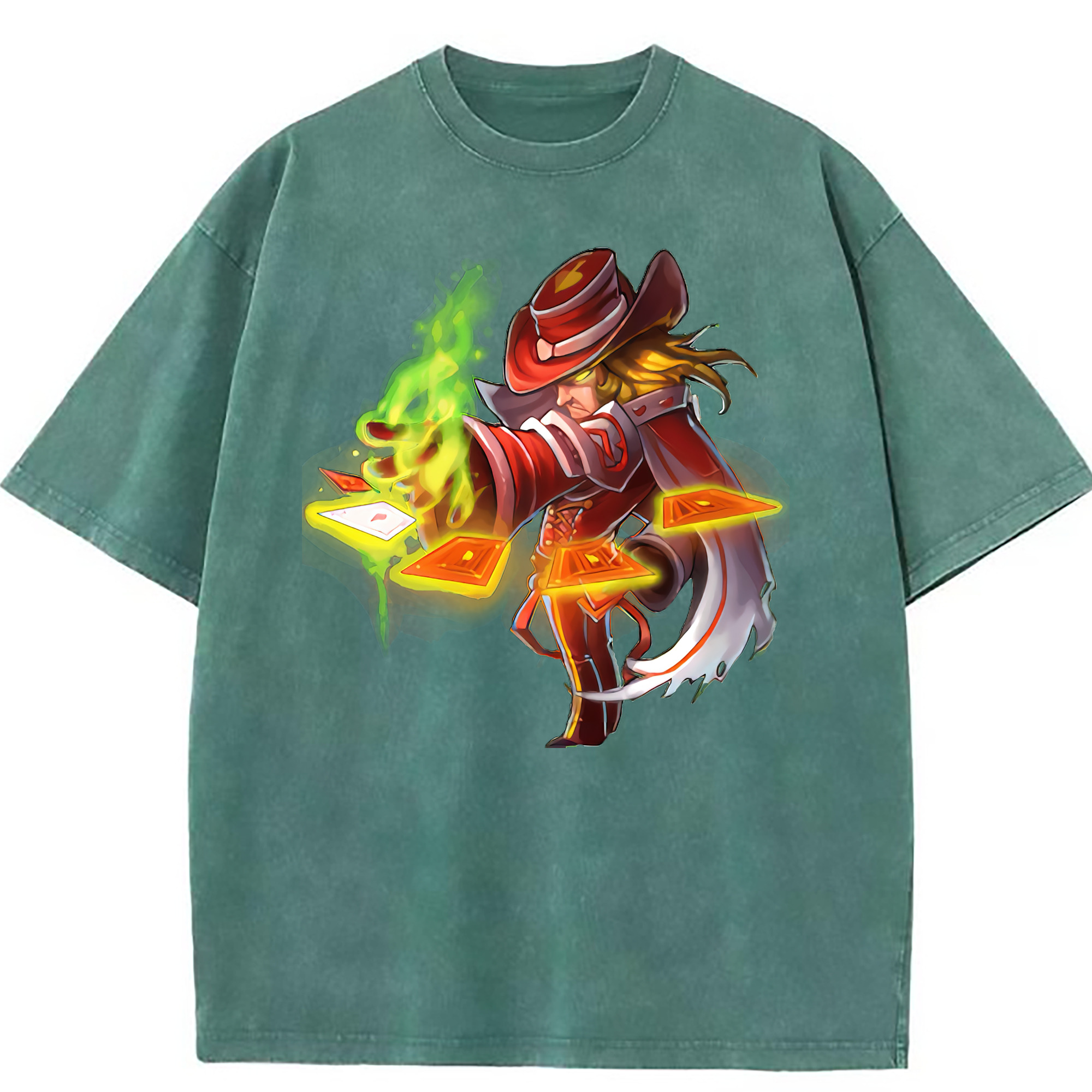 （画像用） リーグ・オブ・レジェンド League of Legends LOL 綿100% ヴィンテージ風 半袖Tシャツ（フロントプリント）